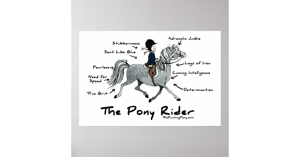The Pony Rider Poster | Zazzle