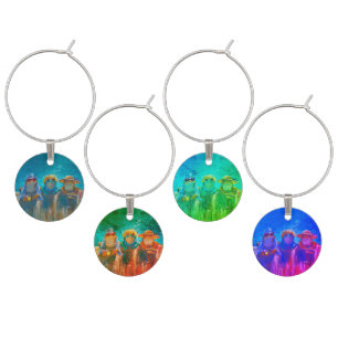 "The Pool Girls" Wine Charm