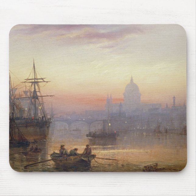 The Pool of London at Sundown, 1876 Mouse Pad (Front)