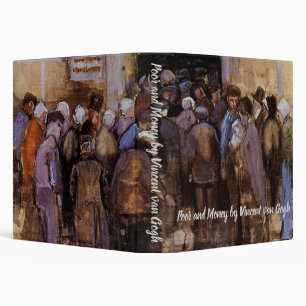 The Poor and Money by Vincent van Gogh 3 Ring Binder