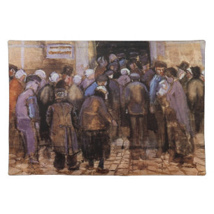 The Poor and Money by Vincent van Gogh Cloth Placemat