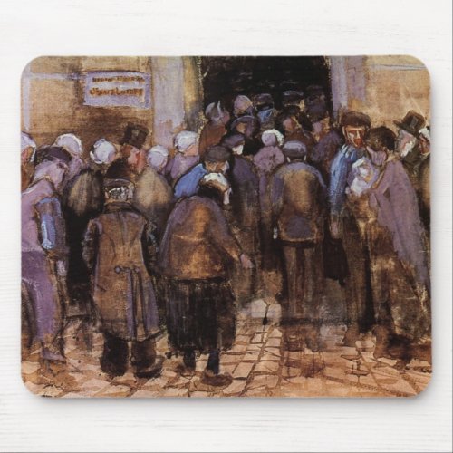 The Poor and Money by Vincent van Gogh Mouse Pad