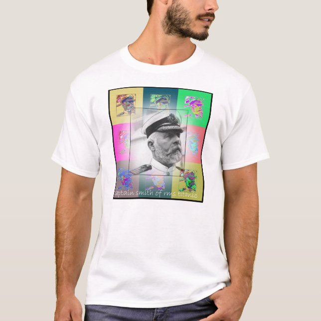 The Pop Art Captain Smith of the Titanic T-Shirt (Front)