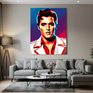 The Pop Art King of Rock Canvas Print