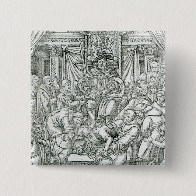The Pope suppressed by King Henry VIII, 1534 Button (Front)