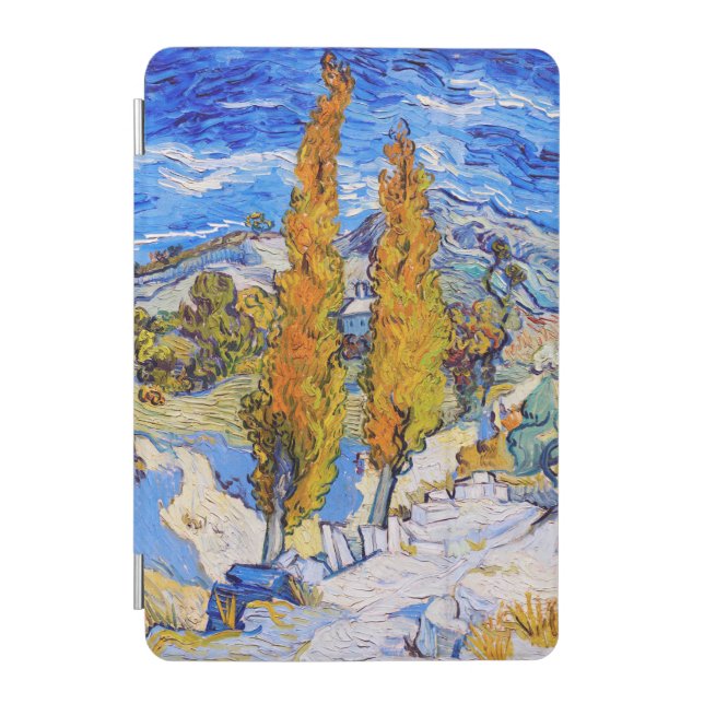 The Poplars at Saint-Rémy, Van Gogh iPad Mini Cover (Front)