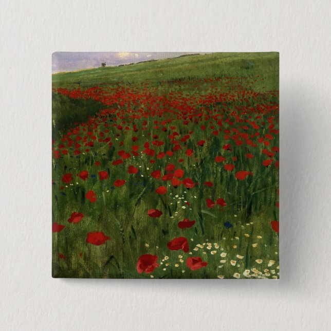 The Poppy Field, 1896 Button (Front)