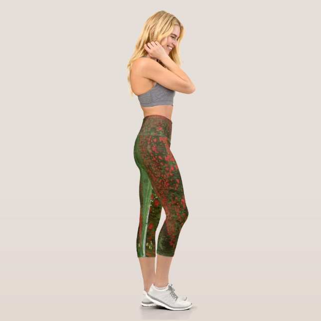 The Poppy Field - high waisted capris leggings (Right)