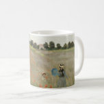 The Poppy Field near Argenteuil by Claude Monet Coffee Mug<br><div class="desc">Claude Monet painted The Poppy Field in 1873 on his return from the United Kingdom (in 1871) when he settled in Argenteuil with his family until 1878. It was a time that provided the artist with great fulfillment as a painter, despite the failing health of Camille. Claude Monet painted The...</div>