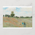 The Poppy Field near Argenteuil by Claude Monet Postcard<br><div class="desc">Oscar-Claude Monet (UK: /ˈmɒneɪ/, US: /moʊˈneɪ, məˈ-/, French: [klod mɔnɛ]; 14 November 1840 – 5 December 1926) was a French painter and founder of impressionist painting who is seen as a key precursor to modernism, especially in his attempts to paint nature as he perceived it.[1] During his long career, he...</div>