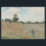 The Poppy Field near Argenteuil by Claude Monet Tissue Paper<br><div class="desc">Claude Monet painted The Poppy Field in 1873 on his return from the United Kingdom (in 1871) when he settled in Argenteuil with his family until 1878. It was a time that provided the artist with great fulfillment as a painter, despite the failing health of Camille. Claude Monet painted The...</div>