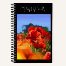 The Poppy House - Artistic Customizable Notebook
