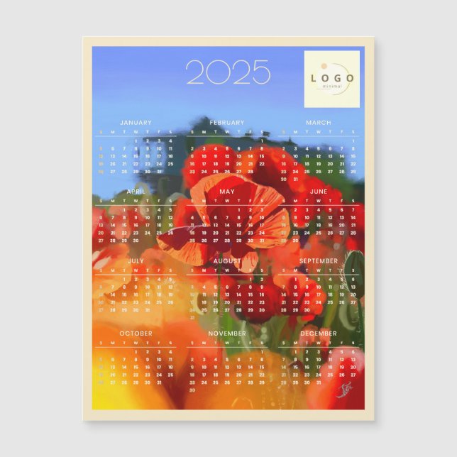 The poppy house professional 2025 calendar (Front)