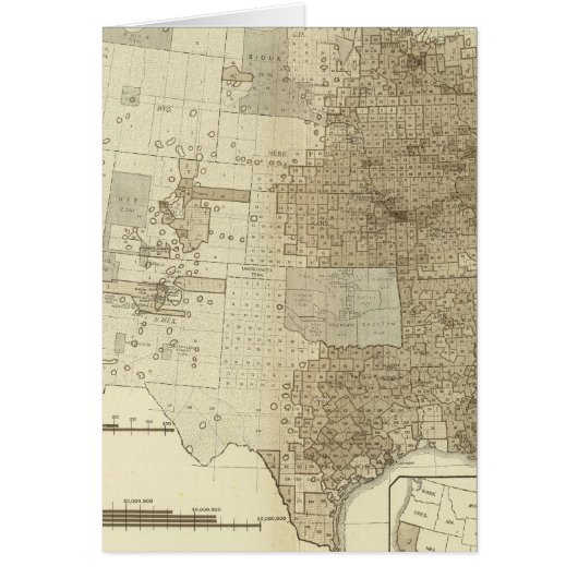 the Population density of counties Cards (Front)