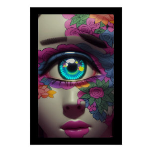 The Porcelain Cyclops Has Two Eyebrows - Ken Gage Poster