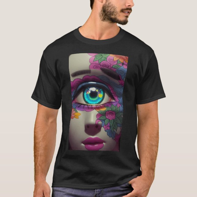 The Porcelain Cyclops Has Two Eyebrows - Ken Gage T-Shirt (Front)