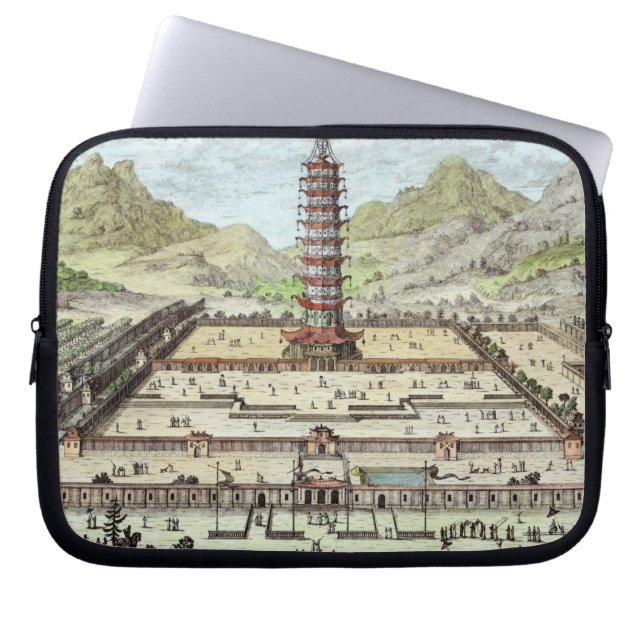 The Porcelain Tower of Nanking, plate 12 from 'Ent Laptop Sleeve (Front)