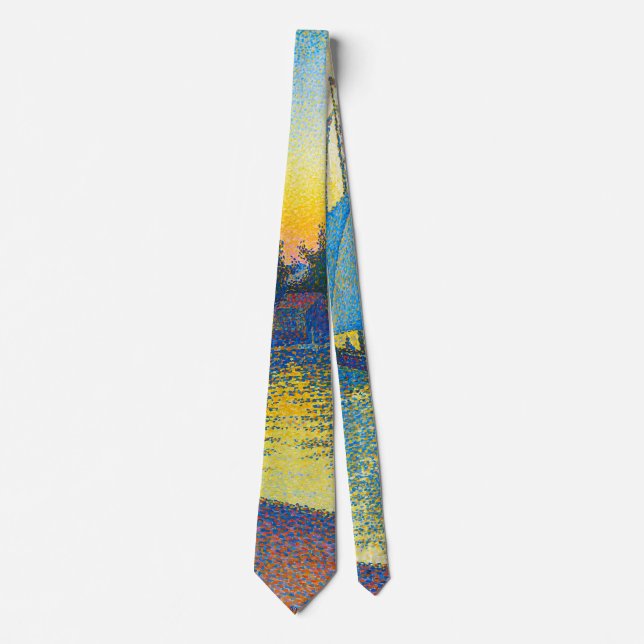 The Port at Sunset, Signac Neck Tie (Front)