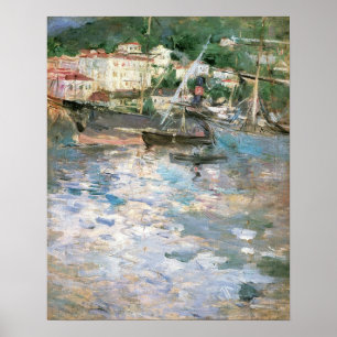 The Port, Nice by Berthe Morisot, Vintage Fine Art Poster