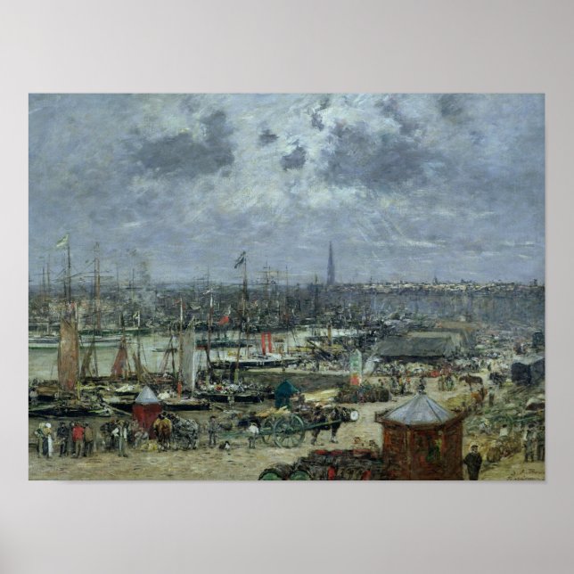 The Port of Bordeaux, 1874 Poster (Front)