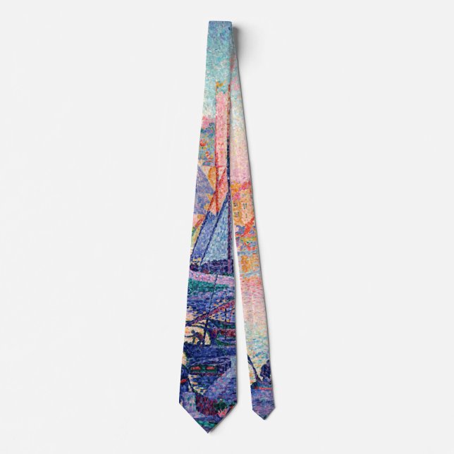 The Port of Saint-Tropez, Signac Neck Tie (Front)
