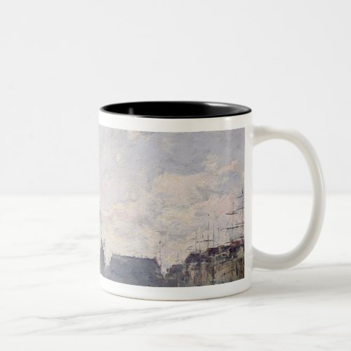 The Port of Trade Le Havre 1892 Two_Tone Coffee Mug