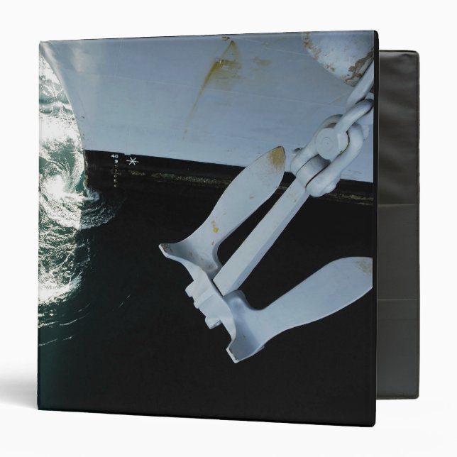 The port side Mark II Stockless Anchor Binder (Front/Inside)