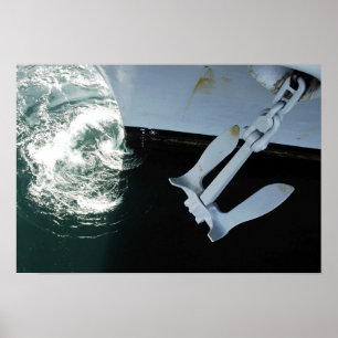 The port side Mark II Stockless Anchor Poster