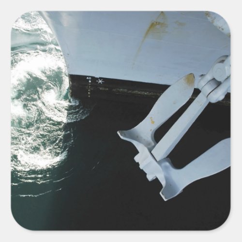 The port side Mark II Stockless Anchor Square Sticker