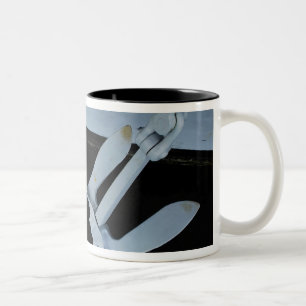 The port side Mark II Stockless Anchor Two-Tone Coffee Mug