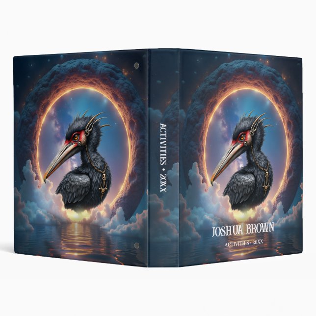 The Portal Keeper – Fantasy bird 3 Ring Binder (Background)