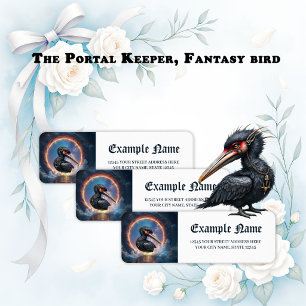 The Portal Keeper – Fantasy bird Label