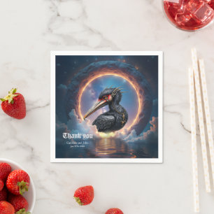 The Portal Keeper –Fantasy bird Napkins