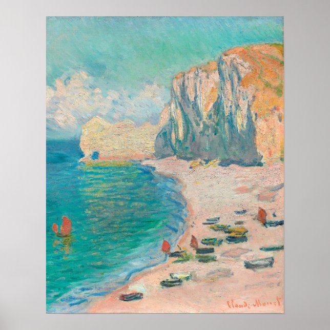 The Portal of Rouen Cathedral in Morning Light Poster (Front)