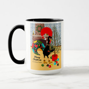 The Portuguese Rooster and the lights of Christmas Mug