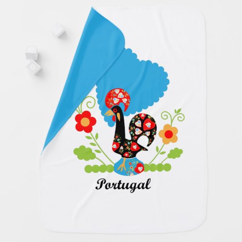 The Portuguese Rooster Baby Blanket
