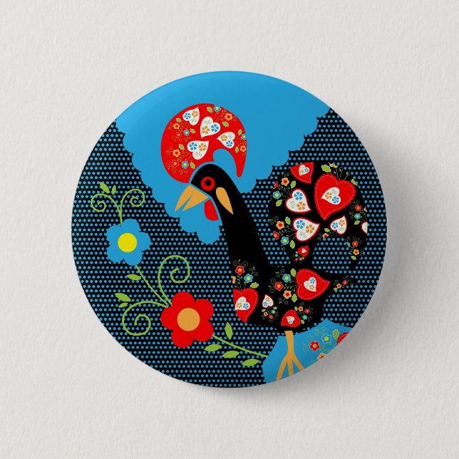 The Portuguese Rooster Button (Front)