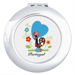 The Portuguese Rooster Compact Mirror