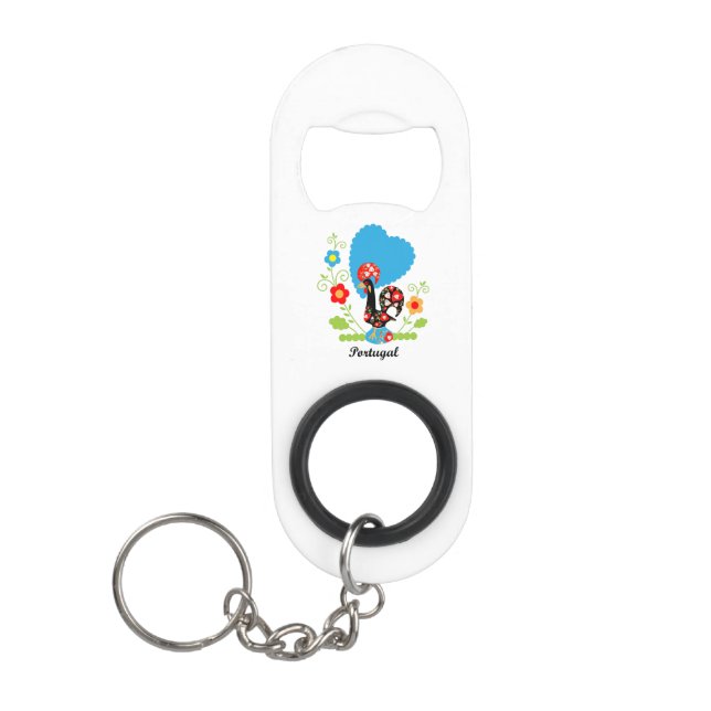The Portuguese Rooster Keychain Bottle Opener (Front)