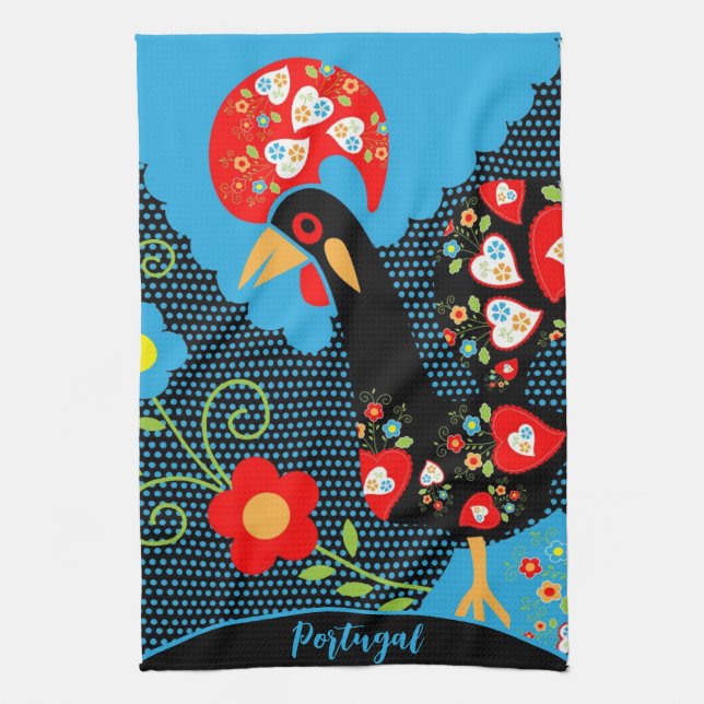 The Portuguese Rooster Kitchen Towel (Vertical)