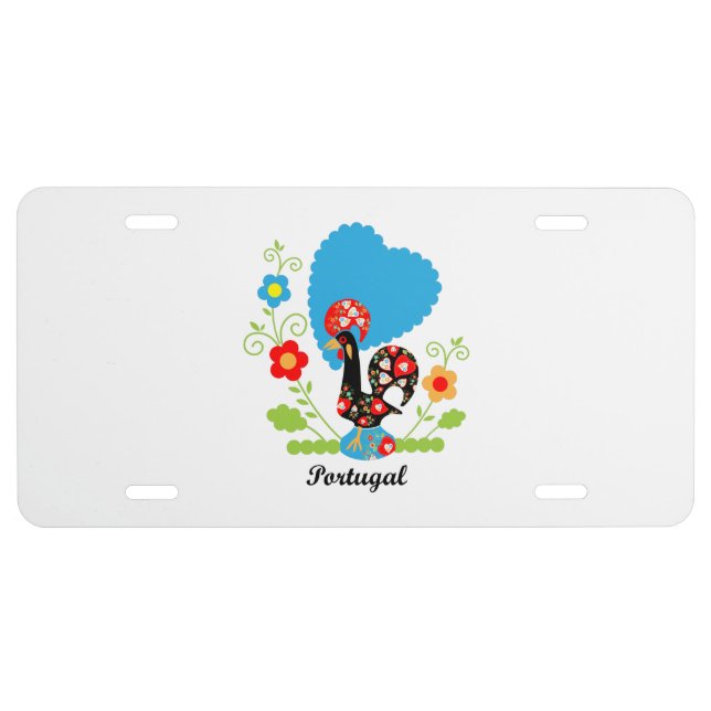 The Portuguese Rooster License Plate (Front)
