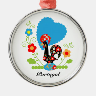 The Portuguese Rooster Metal Ornament