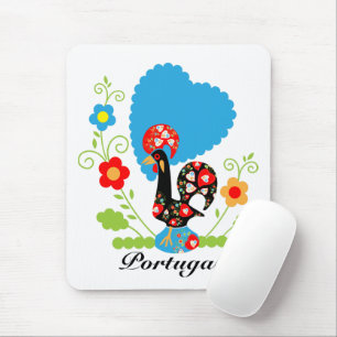 The Portuguese Rooster Mouse Pad
