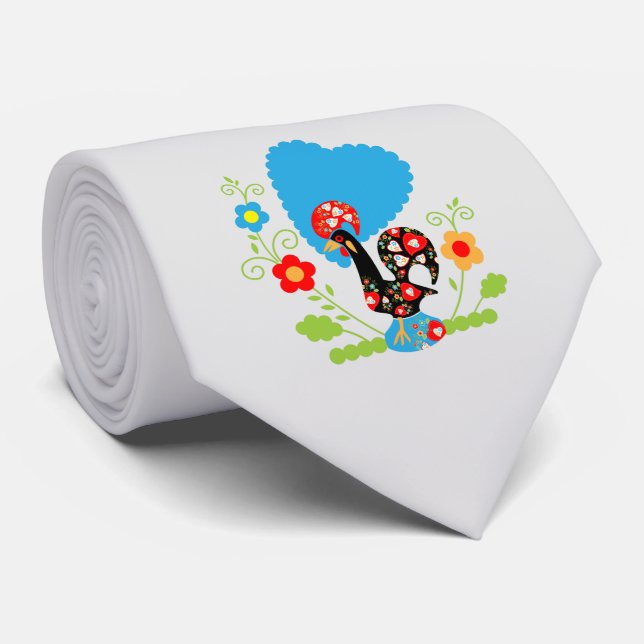 The Portuguese Rooster Neck Tie (Rolled)