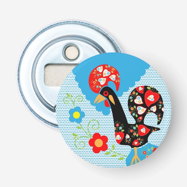 The Portuguese Rooster of Barcelos Bottle Opener (Front)