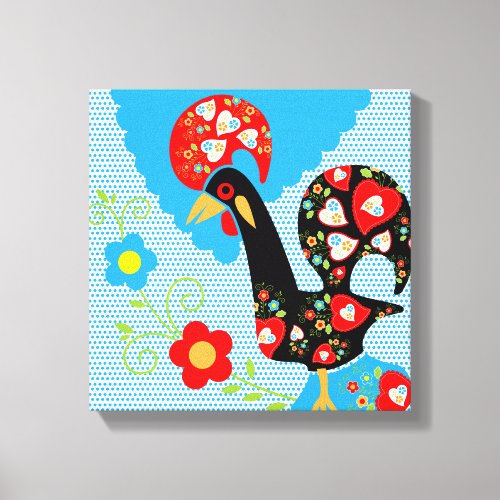 The Portuguese Rooster of Barcelos Canvas Print