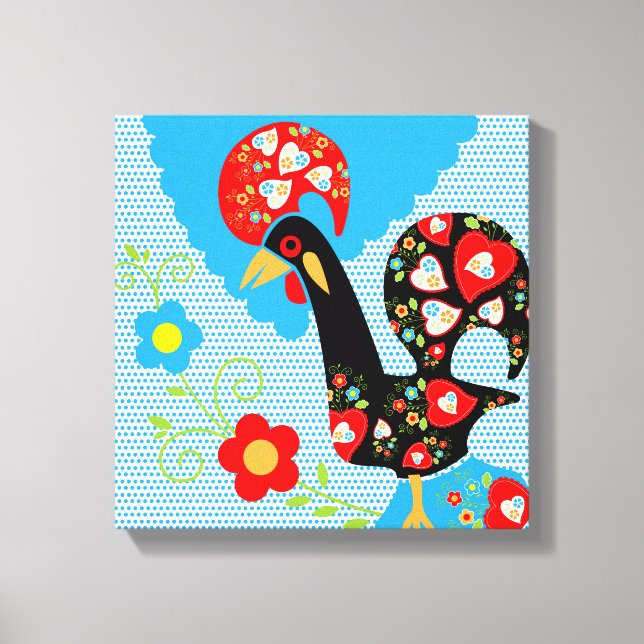The Portuguese Rooster of Barcelos Canvas Print (Front)