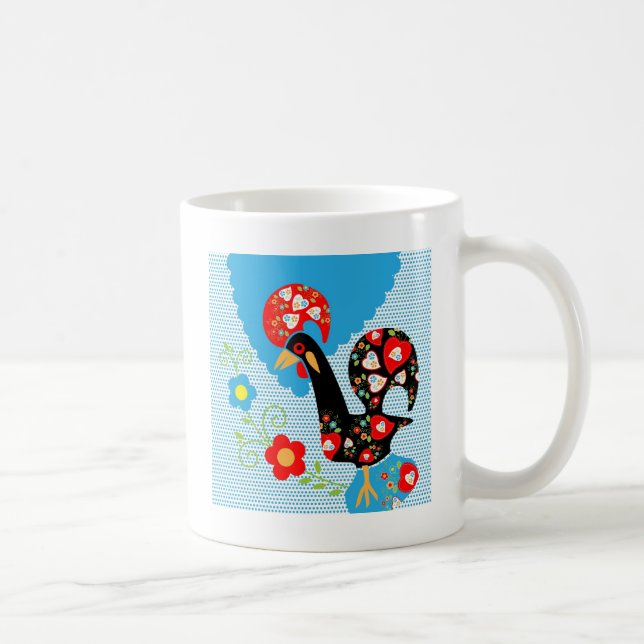 The Portuguese Rooster of Barcelos Coffee Mug (Right)