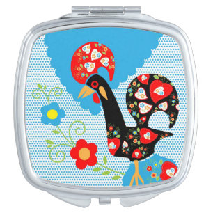 The Portuguese Rooster of Barcelos Compact Mirror