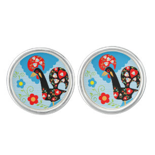 The Portuguese Rooster of Barcelos Cufflinks